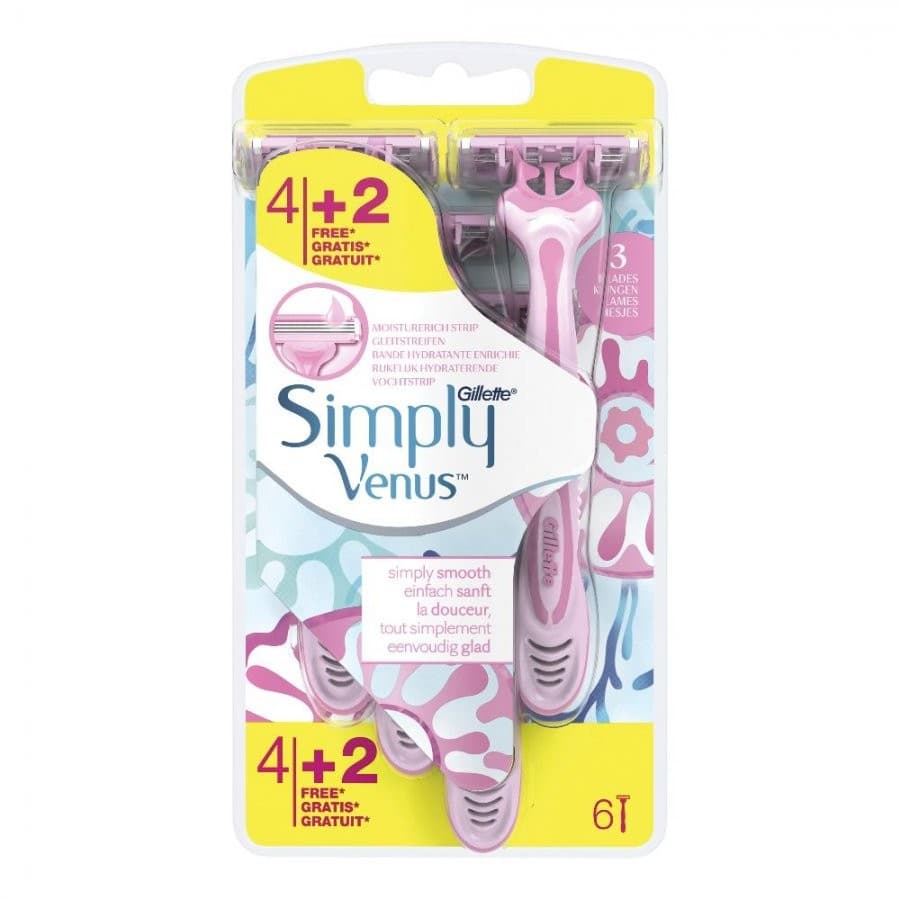 Venus Gillette rasoio Simply Venus 4 pezzi + 2 gratis in offerta da Esselunga
