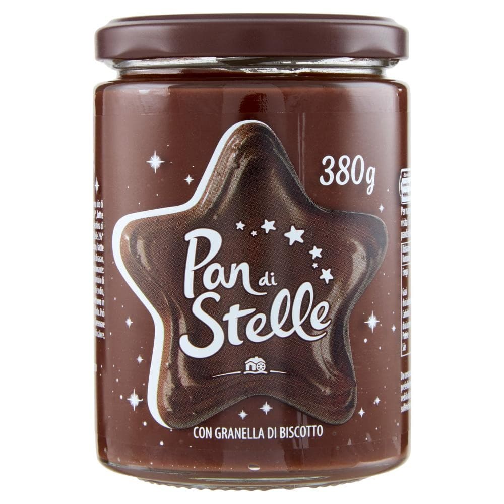 Crema al cacao nocciole e granella di biscotto Pan di Stelle, 380 g – Bennet