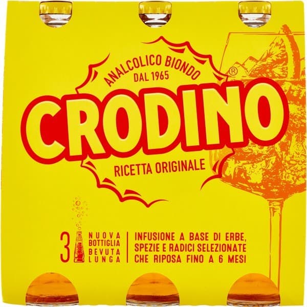Crodino Analcolico Biondo Ricetta Originale, 17,5 cl x3 – Iper La grande i