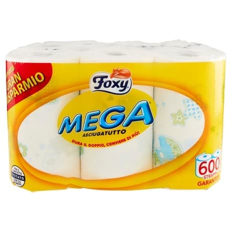 Carta Cucina Foxy Mega conf 6 rotoli in offerta da Carrefour