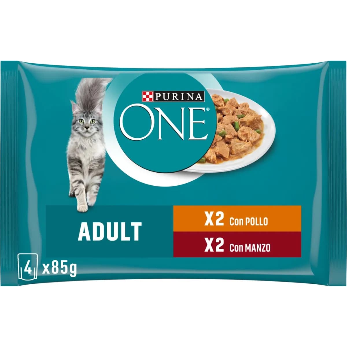 Purina One bocconcini per gatti, 85 g x 4 – Tigota