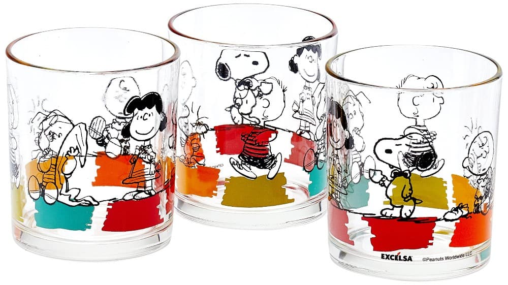 Bicchieri acqua Peanuts, 3 pezzi cl 25 – Bennet
