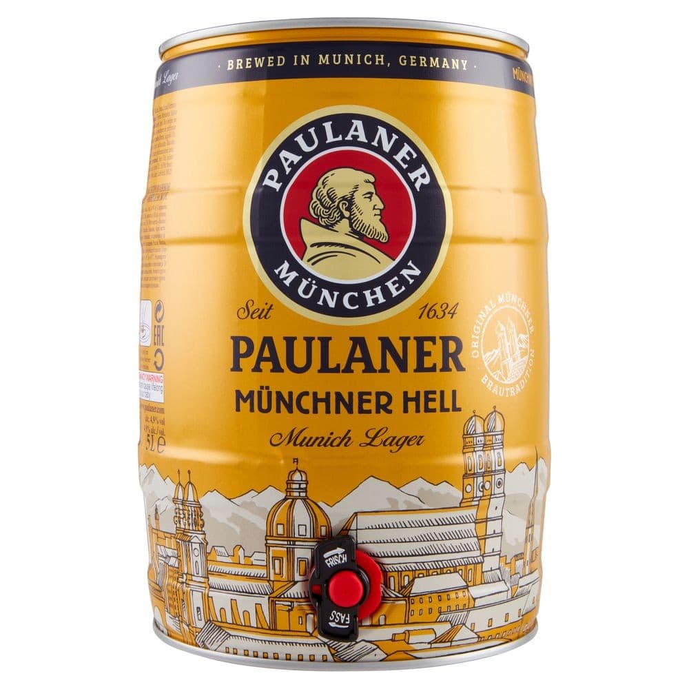 Fusto Paulaner Hell lt 5 in offerta da Panorama