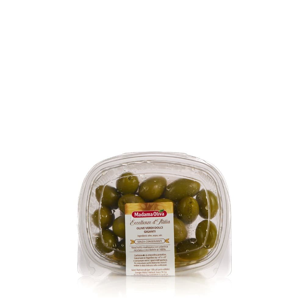 Olive verdi dolci giganti Madama Oliva, 200 g – Panorama