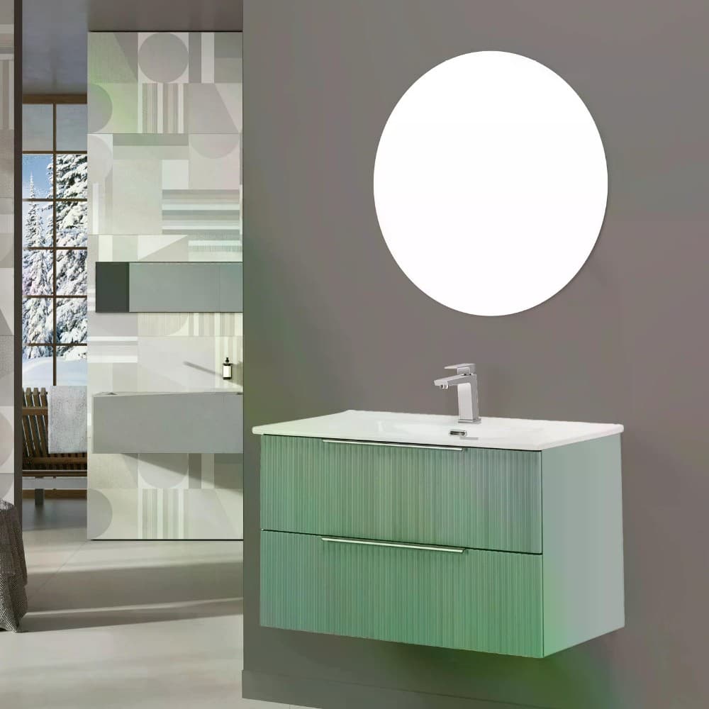 Mobile da bagno sospeso Burano L81xP47xh51,5 cm in offerta da Leroy Merlin