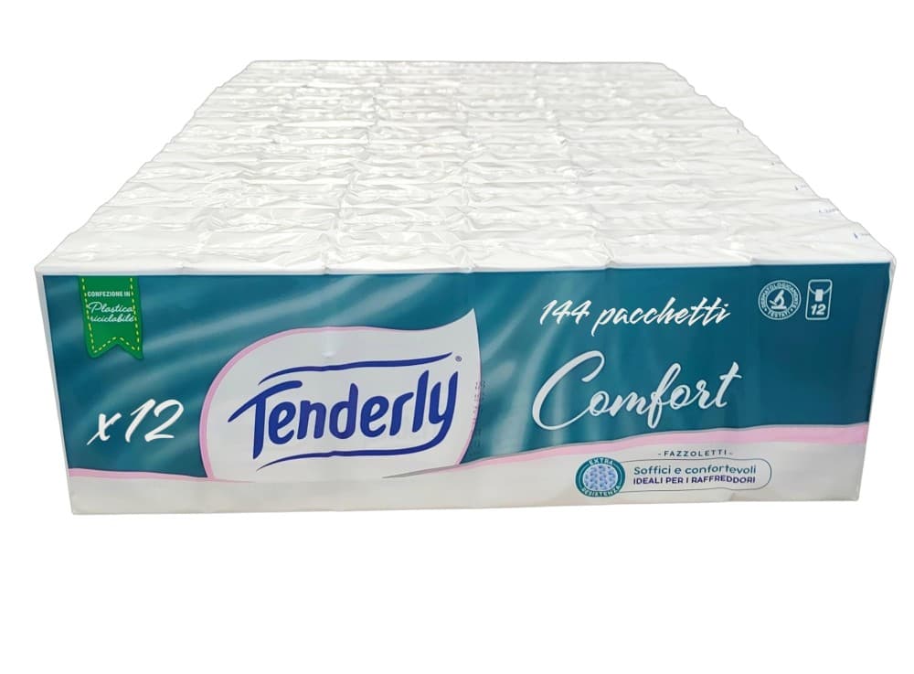 Fazzoletti Comfort Tenderly 12 pacchetti in offerta da Il Gigante