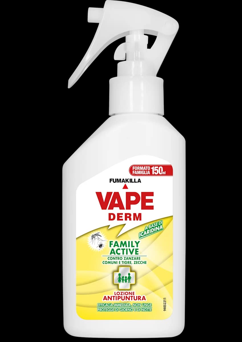 Vape Derm Family Active lozione antipuntura spray, 150 ml in offerta da Esselunga