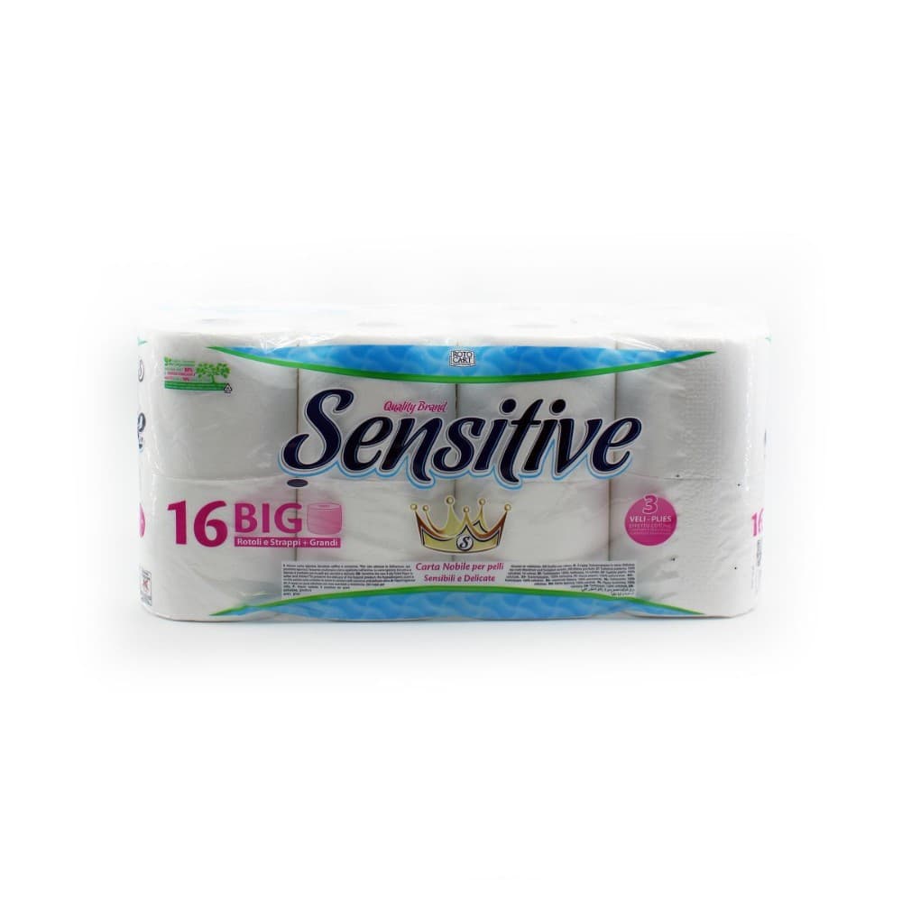 Sensitive carta igienica Big Rolls 16 rotoli in offerta da Bennet