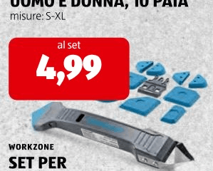 Workzone set per lavorazione del silicone – ALDI
