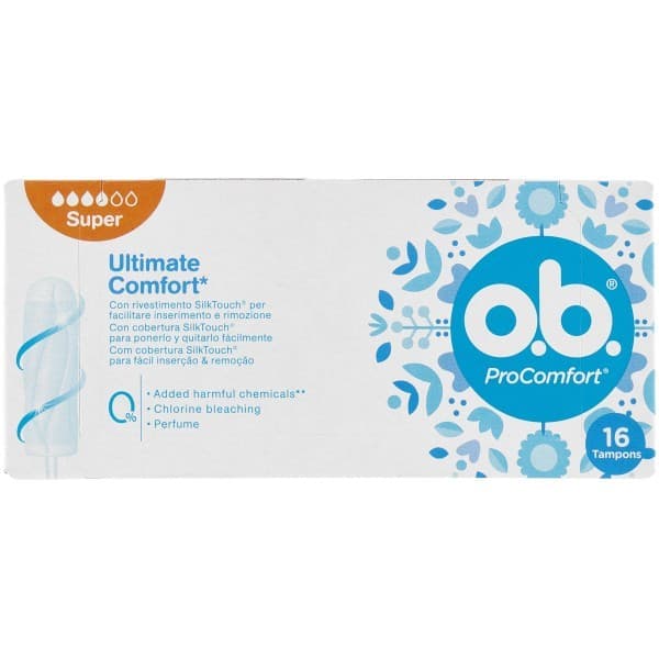 Assorbenti interni ProComfort O.B. conf 16 pezzi in offerta da Carrefour