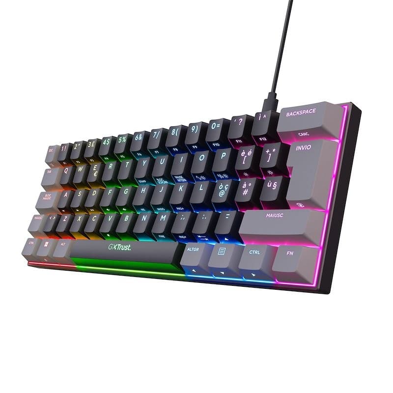 Tastiera meccanica da gaming mini Trust Gaming GXT Ruya in offerta da Coop