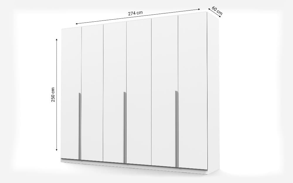 Armadio 6 ante 274x60x250h Eleonora in offerta da Mondo Convenienza