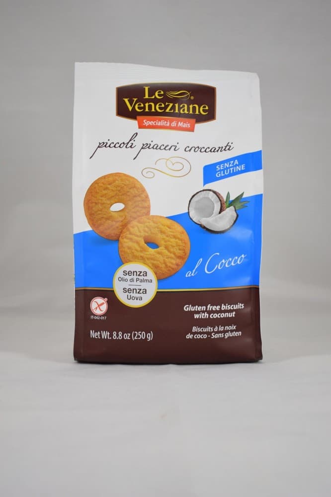Le Veneziane Biscotti al cocco o con gocce di cioccolato Senza Glutine, 250 g – Iper La grande i