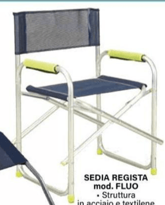 Sedia regista Fluo in offerta da Il Gigante