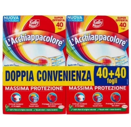L'acchiappacolore Grey, 2x40 foglietti – Il Gigante