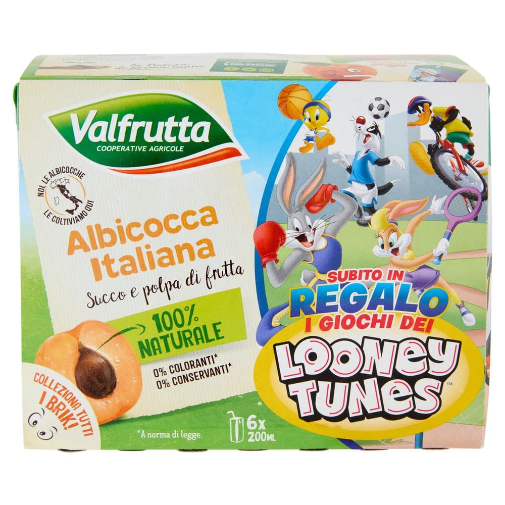 Bevanda a base di frutta Valfrutta, 6x200 ml – Esselunga