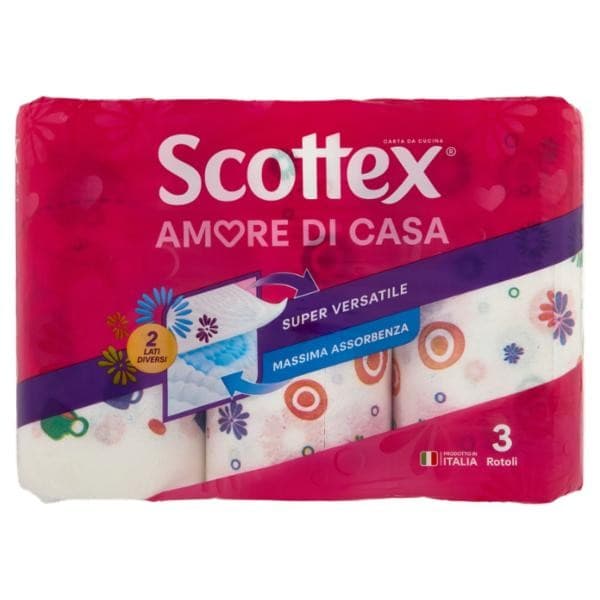 Scottex Amore di Casa carta da cucina, 3 pz – Carrefour