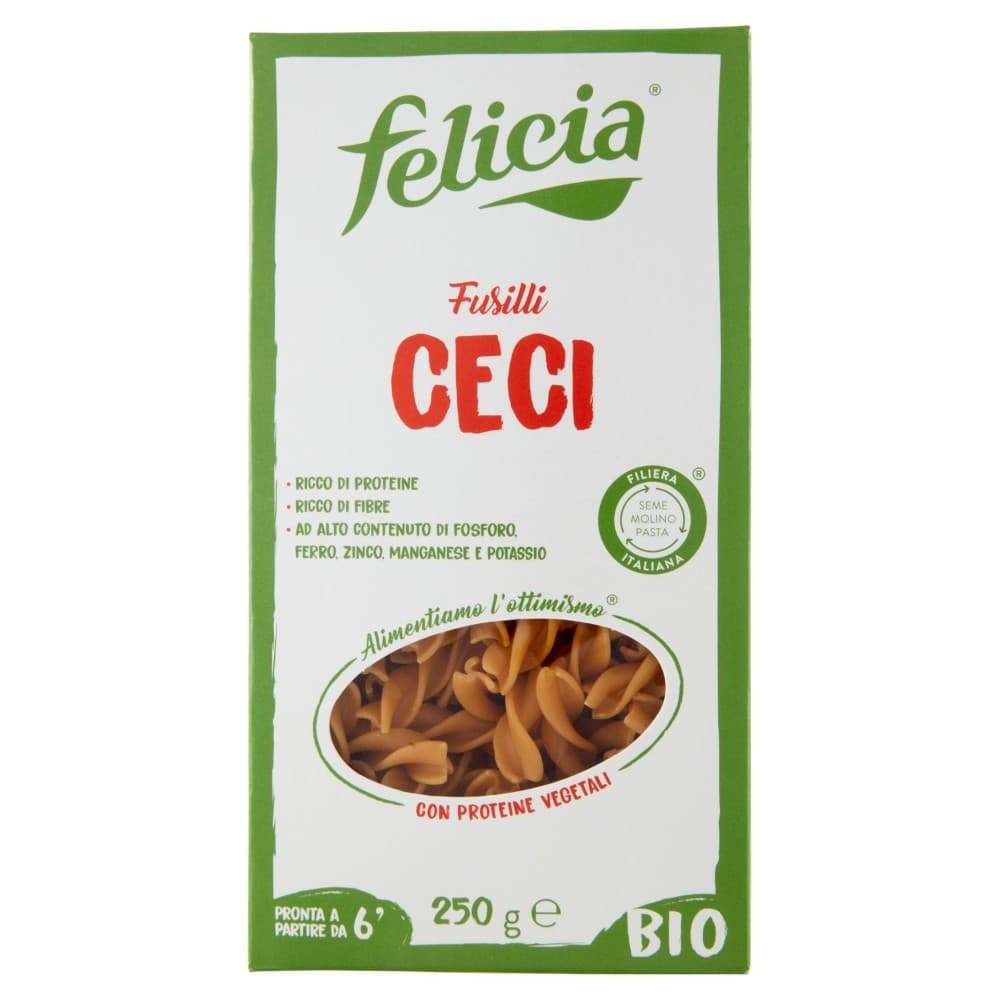 Pasta con legumi Felicia Bio, formati assortiti – Il Gigante