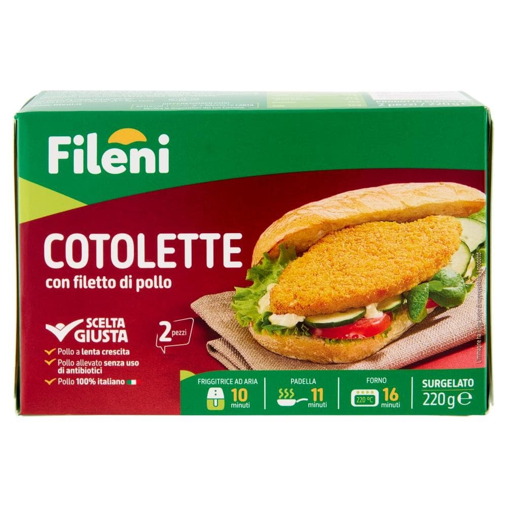 Cotolette surgelate Fileni, 220 g – Carrefour