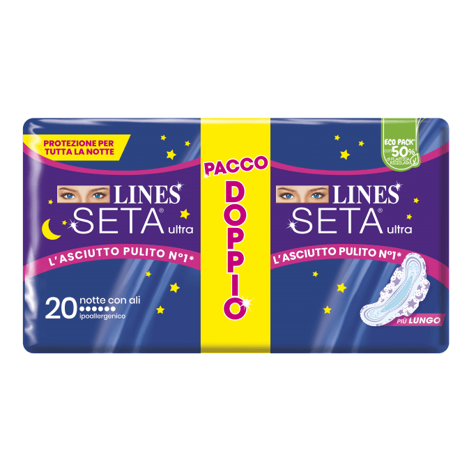 Assorbenti Lines Seta Ultra pacco doppio in offerta da MD