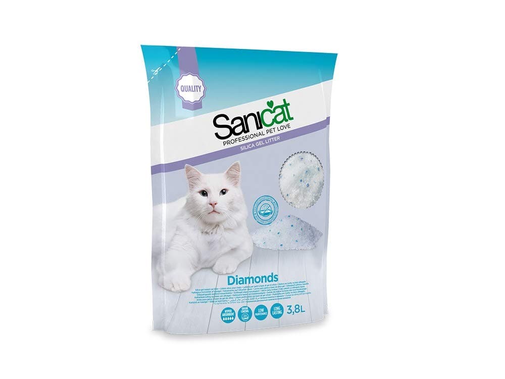 Lettiera silice Sanicat Diamonds, 3,8 lt – Carrefour