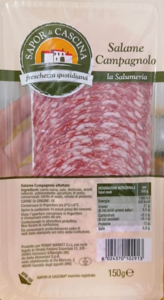 Salame Campagnolo Sapor di Cascina 150 g in offerta da Penny