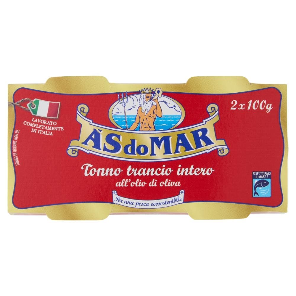 As do Mar tonno trancio intero all'olio di oliva, 2x100 g – Il Gigante