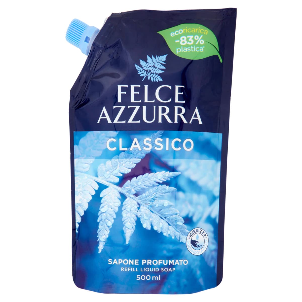 Ecoricarica sapone classico Felce Azzurra, ml 500 – Bennet