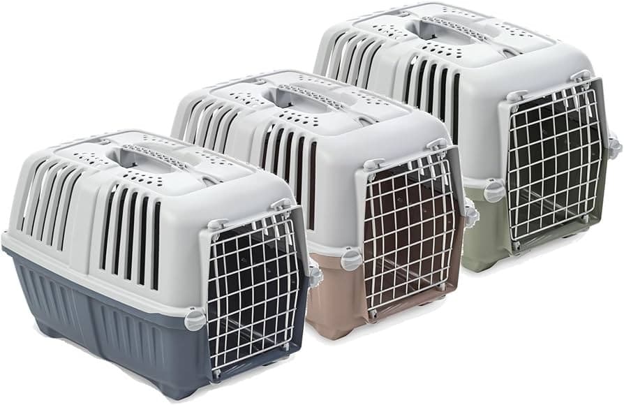 Trasportino ferro con porta 47x32x32 cm in offerta da Risparmio Casa