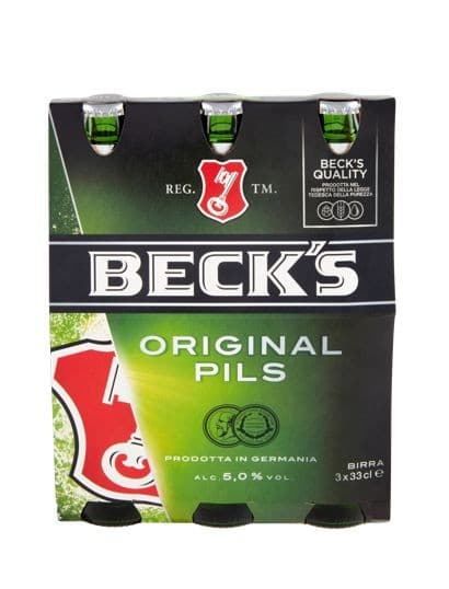 Beck's Original Pils, 3 pezzi x 330 ml (990 ml total) – Carrefour