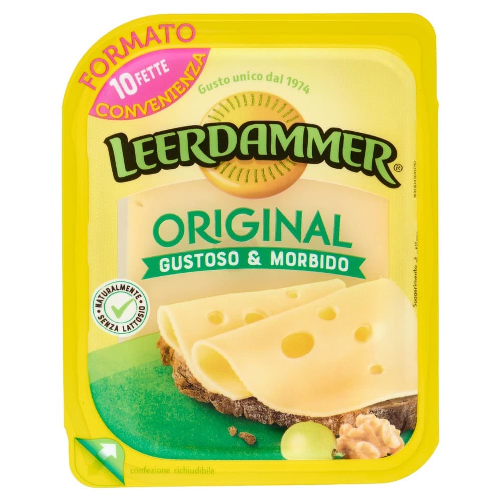 Leerdammer Fette Original, 10 fette, 200 g – Il Gigante
