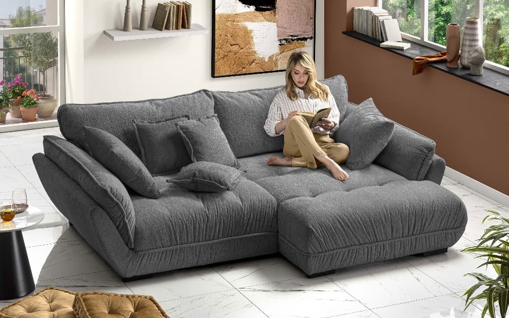 Divano letto con penisola Palmanova, cm 262x178x82h – Mondo Convenienza