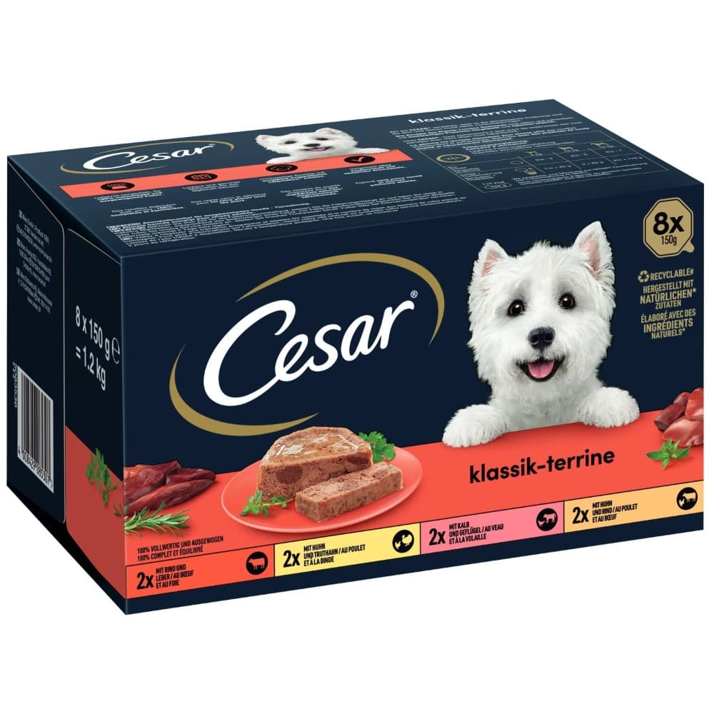 Cibo umido per cani Ricette classiche, 8 x 150 g Cesar – Lidl