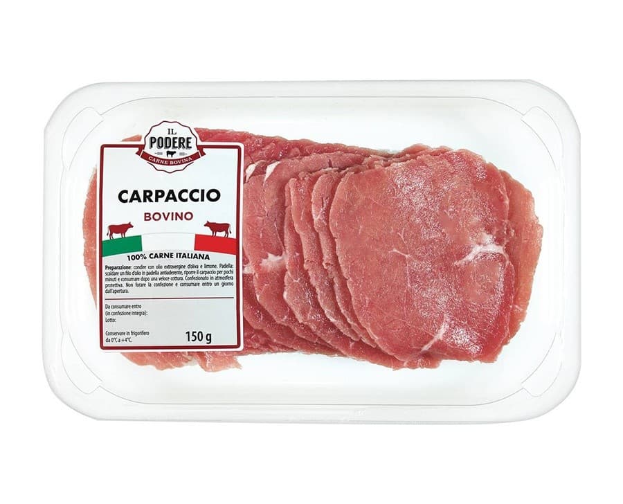 Carpaccio di bovino 150 g Il Podere in offerta da ALDI