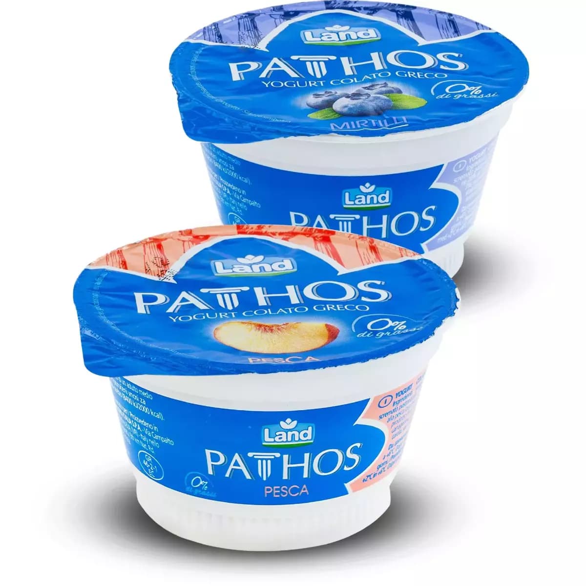 Yogurt Greco Magro Pesca/Mirtillo, 150 g Pathos – Eurospin