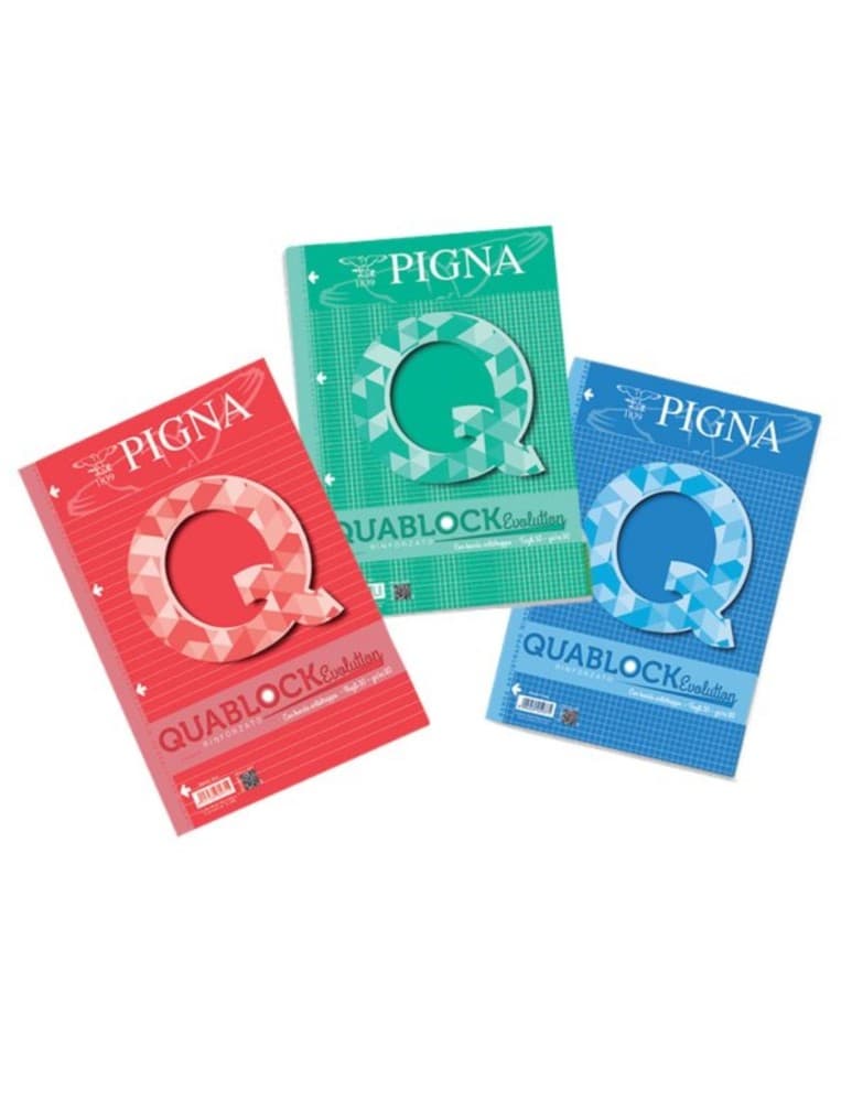 Blocchi A4 Quablock Evolution Pigna rinforzato 40 fogli in offerta da Il Gigante