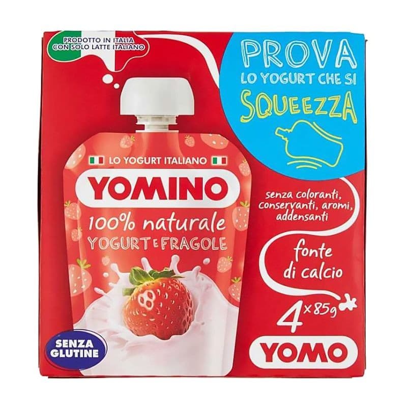 Yogurt da bere alla fragola 4 x 80 g ITALIANO in offerta da Eurospin