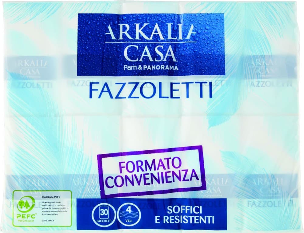 Fazzoletti Arkalia, 30 pacchetti – Panorama