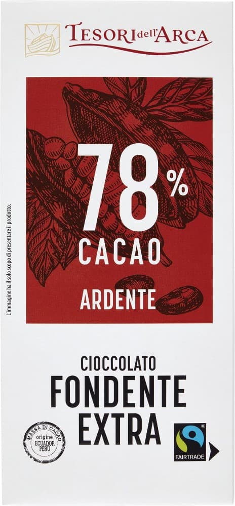 Tavoletta di cioccolato fondente extra Tesori dell'Arca, 100 g – Panorama