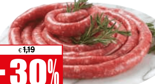 Salsiccia di suino in offerta da Il Gigante