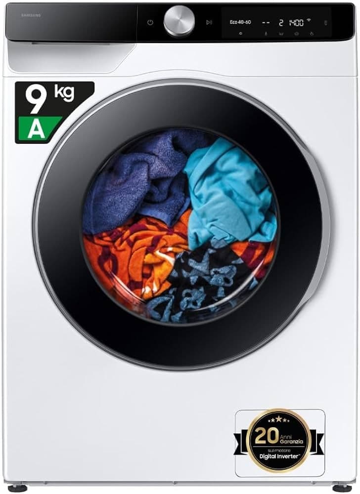 Lavatrice Slim EcoDosatore 1.400 giri Ai-Control WW90DG6G94LK Samsung – Comet