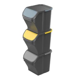 Mazzei set 3 pattumiere Stack'n Sort