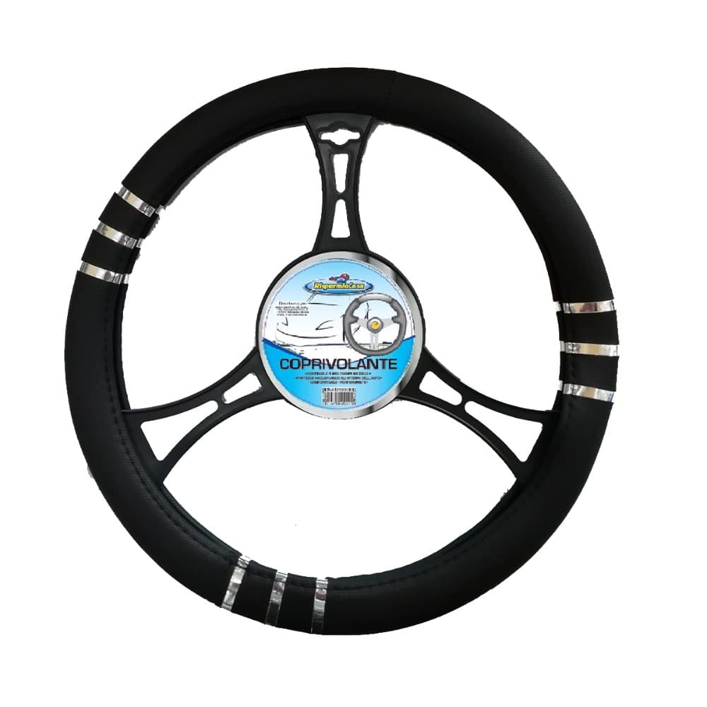 Coprivolante black con inserto cromato in offerta da Risparmio Casa