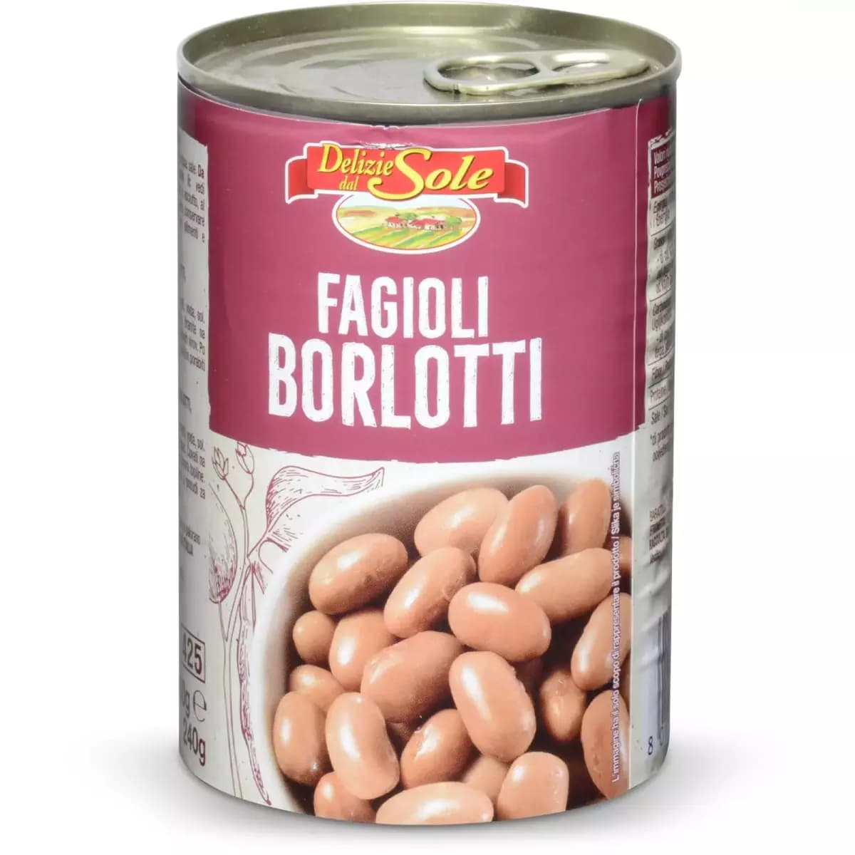 Fagioli Borlotti, 6 x 400 g / sgocc. 1,44 kg Grandi del risparmio – Eurospin