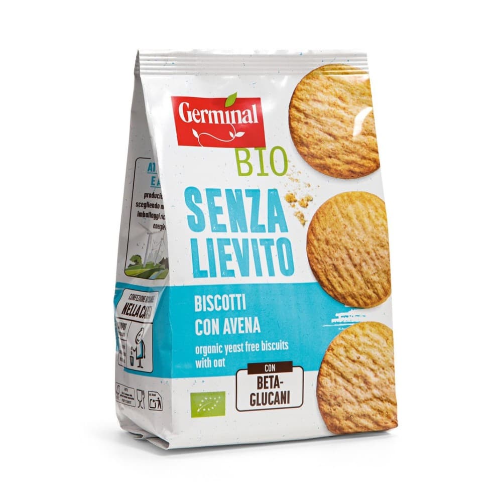 Biscotti con avena Germinal Bio senza lievito, 250 g – Il Gigante