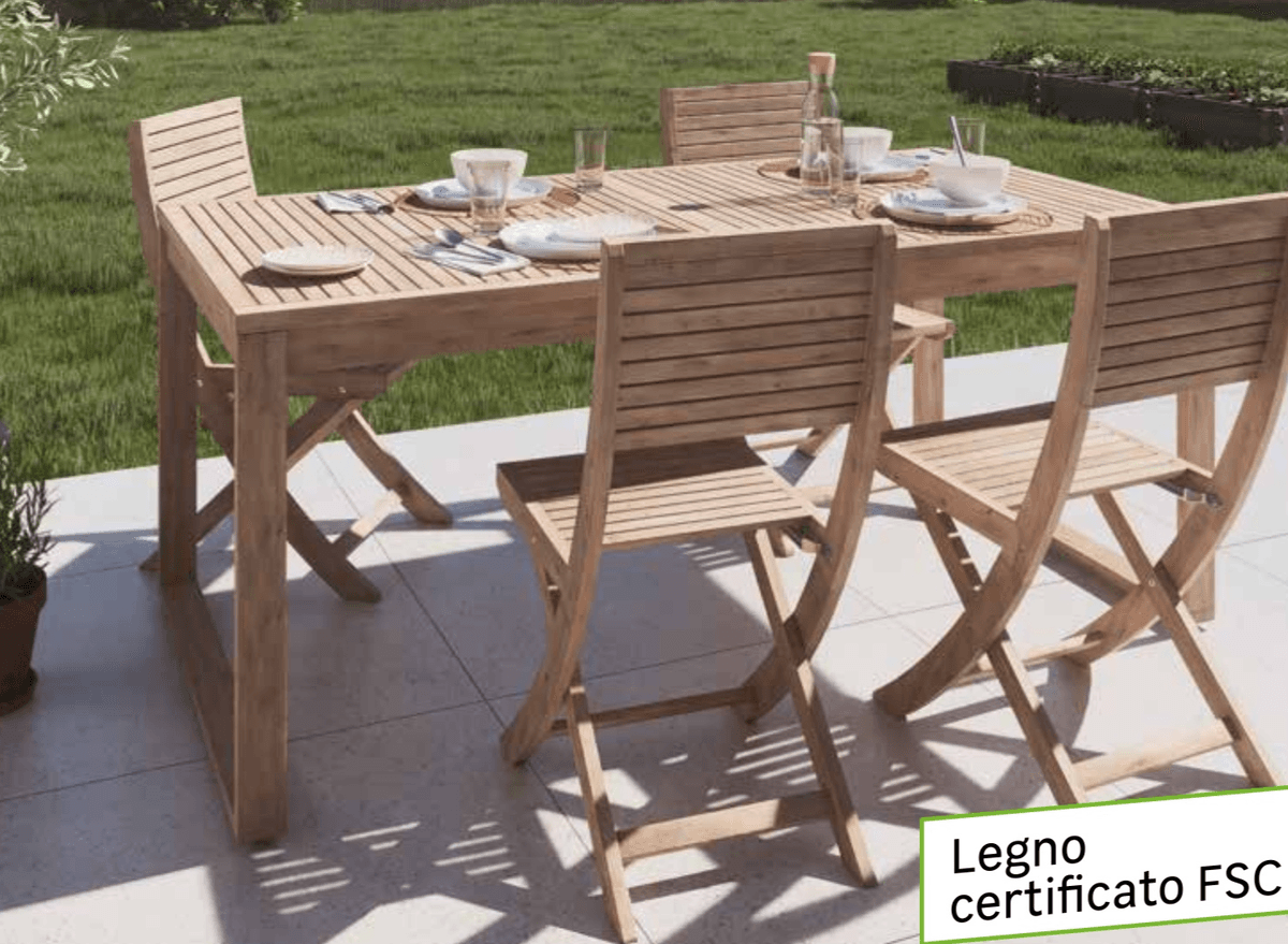 Tavolo allungabile Solaris Naterial in offerta da Leroy Merlin
