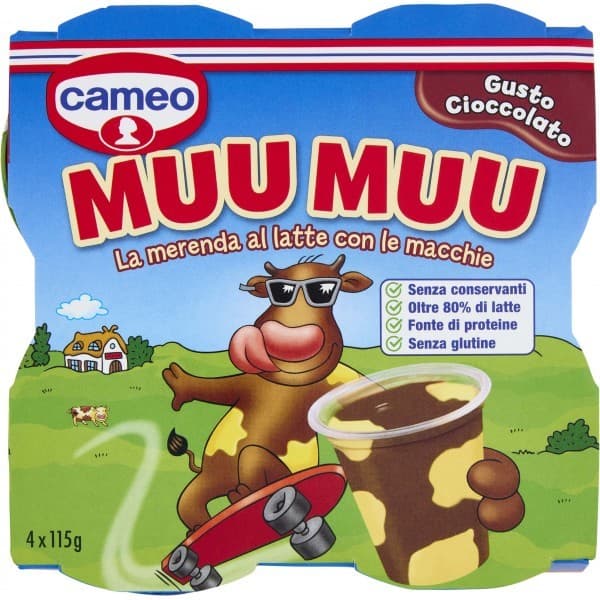Muu Muu al Cioccolato Cameo, conf 4 pezzi – Carrefour