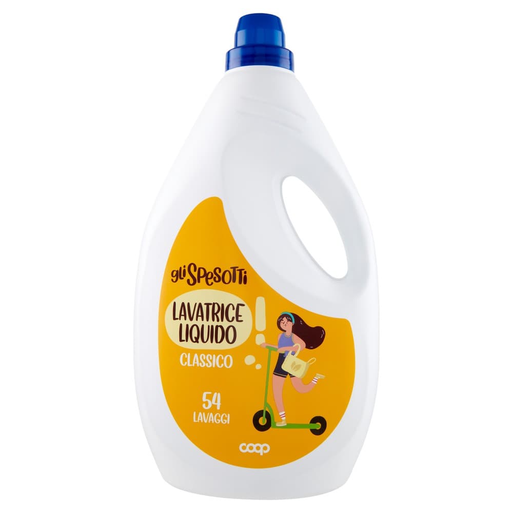 Gli Spesotti detersivo lavatrice liquido classico 54 lavaggi, 3 lt in offerta da Coop