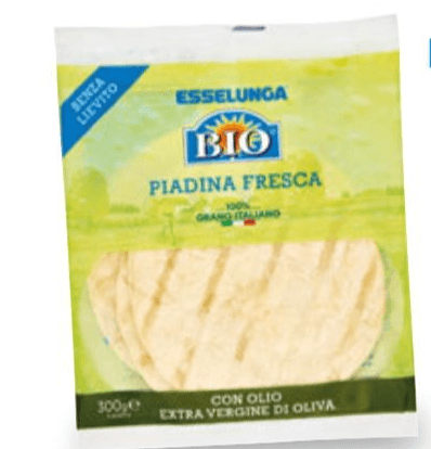 Piadina fresca bio, 4 piadine, 300 g Esselunga Bio – Esselunga