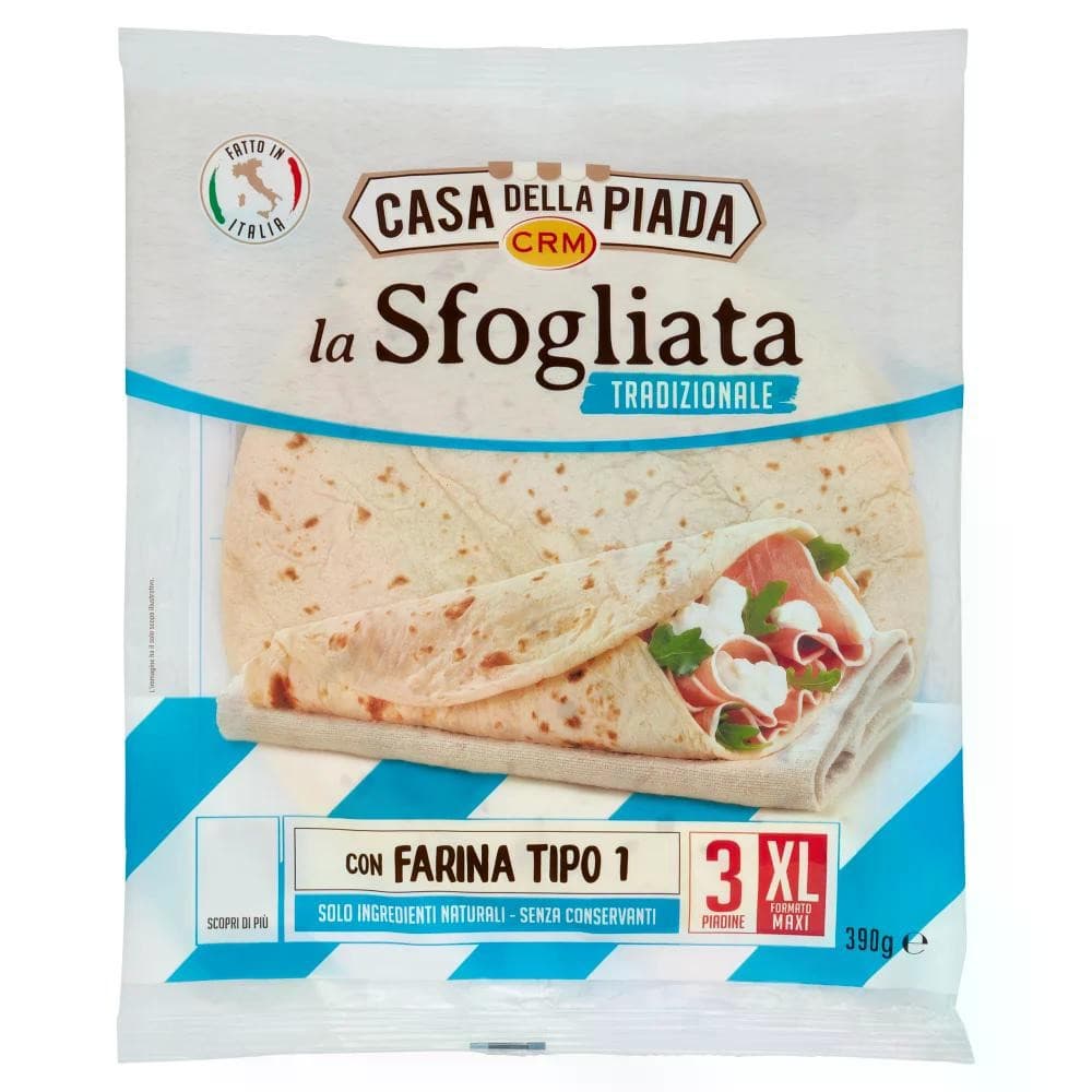 Piadine La Sfogliata tradizionale, 390 g – Iper La grande i